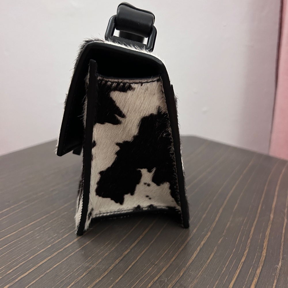 Acne Studios Ponyhair Distortion Bag  Cow Print w/ crossbody strap - Picture 3 of 11